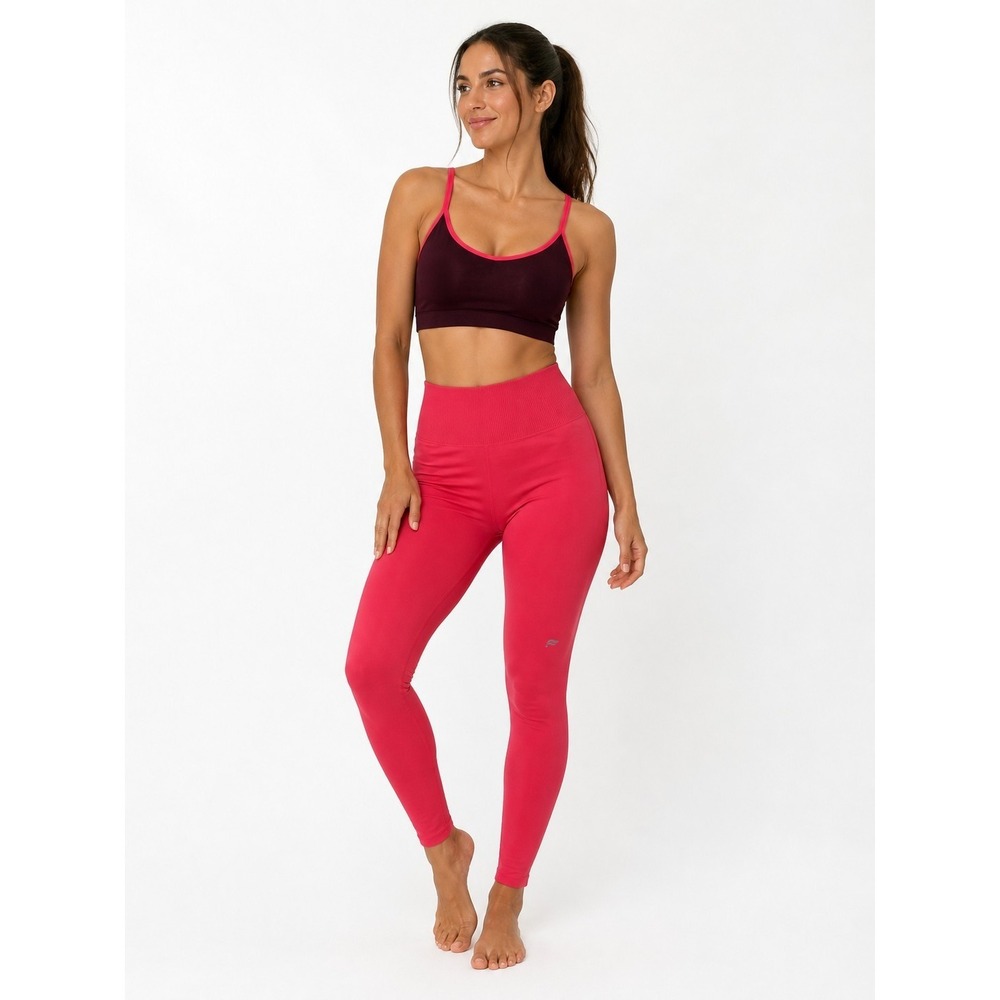 Fabletics High-Waisted Buttlift Leggings W/ Powerhold Bra Pink Women's Set M